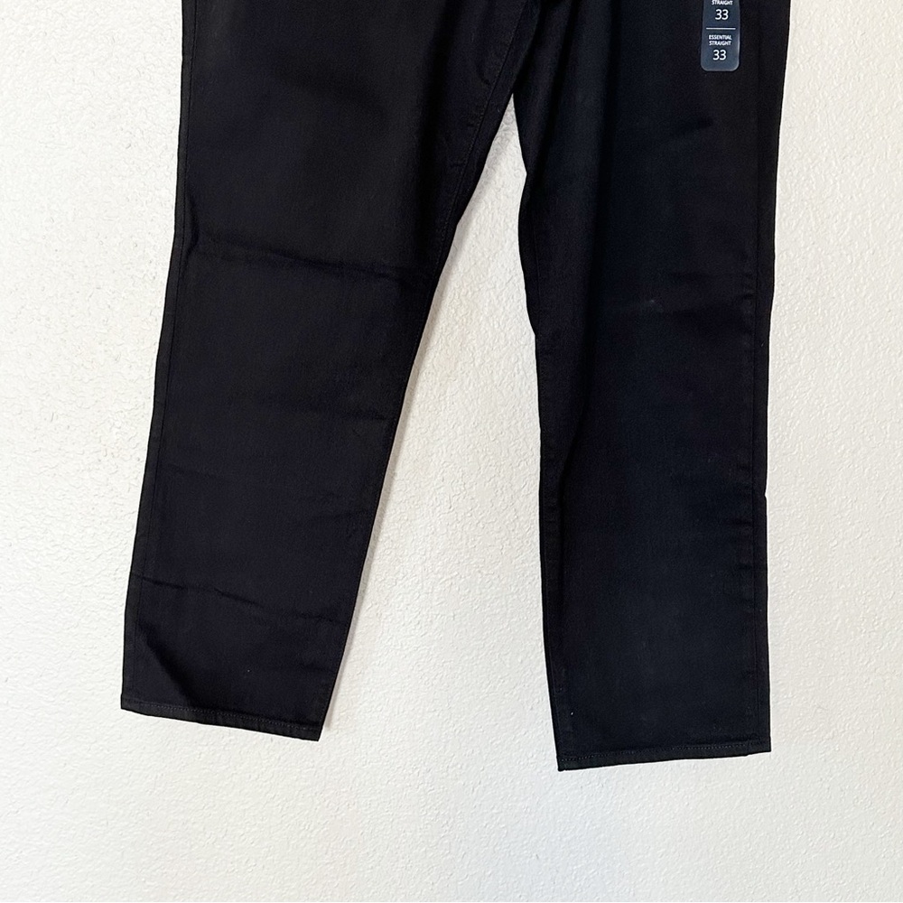 J. Crew Factory Jeans Womens Sz 33 Essential Straight Leg‎ All-Day Stretch Black - Picture 5 of 8